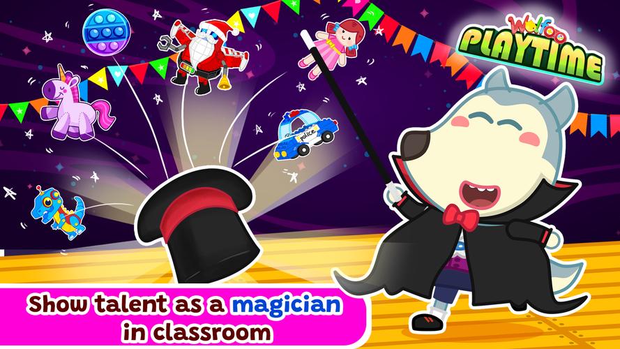 Wolfoo Playtime School Stories экрана 3
