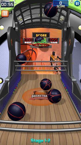 Flick Basketball Stages Schermafbeelding 1