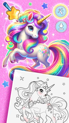 Princess Game Fantasy Coloring ကိုဖန်သားပြင်1