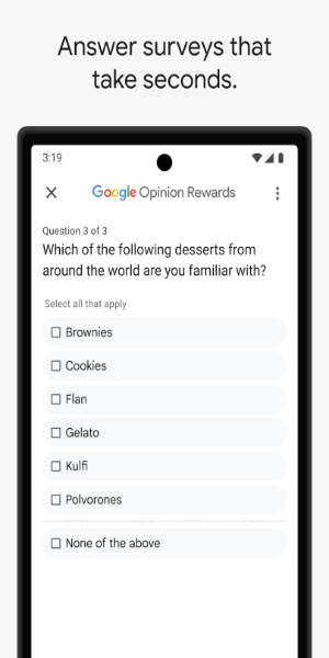 Google 意見回饋獎勵屏幕截圖1