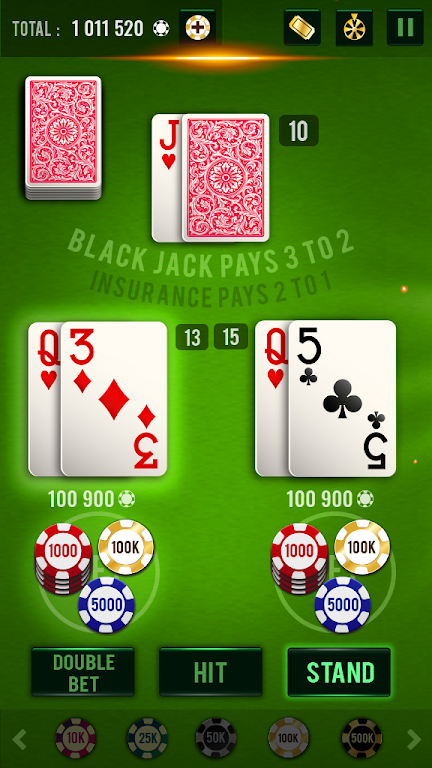 Blackjack 21 - Vegas Casino 스크린샷 1