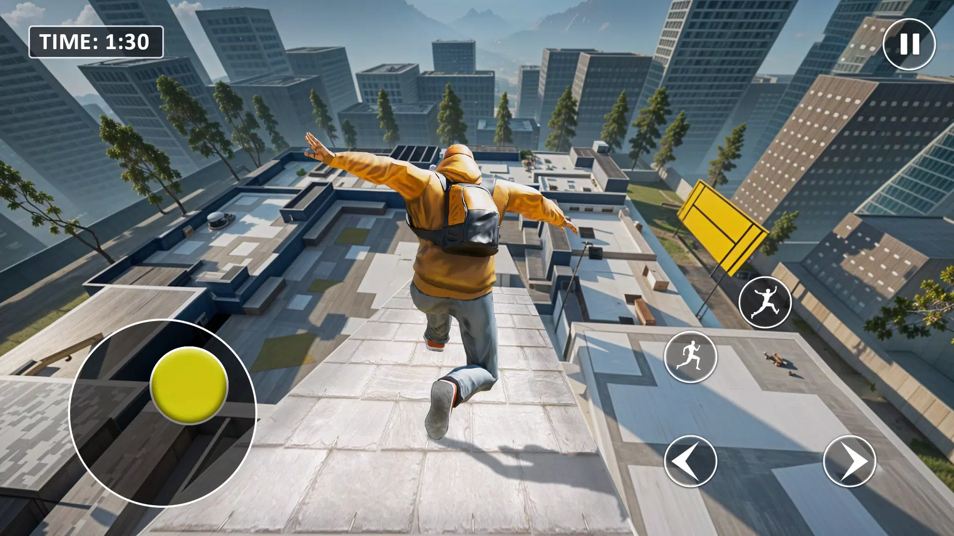 Go Up Rooftop Run Parkour Game 스크린샷 0