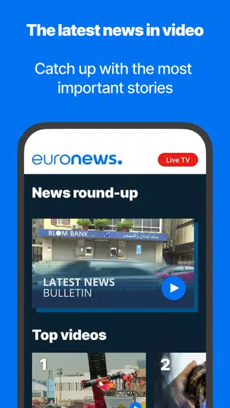 ภาพหน้าจอ Euronews - Daily, live TV news 2