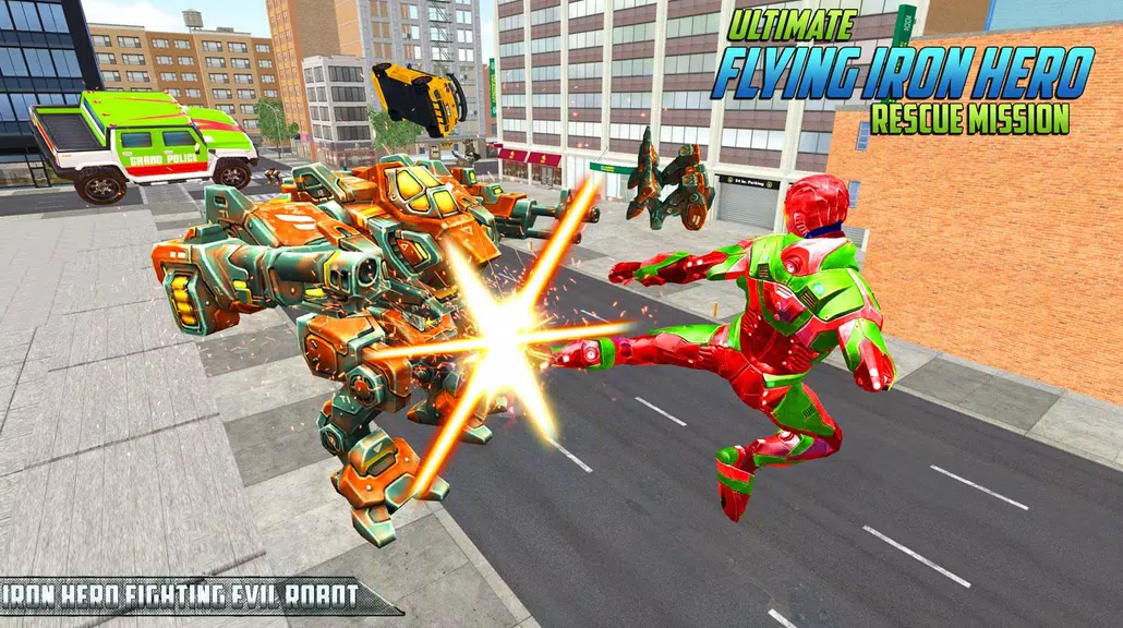 Ultimate KungFu Superhero Iron Fighting Free Game 스크린샷 0