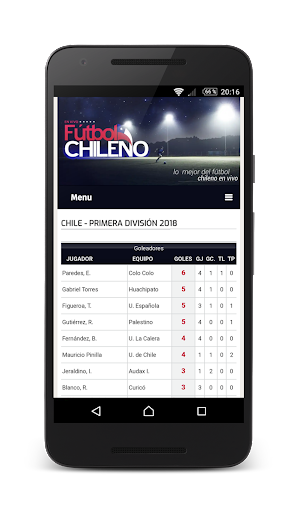 Live Chilean Soccer capture d’écran 0