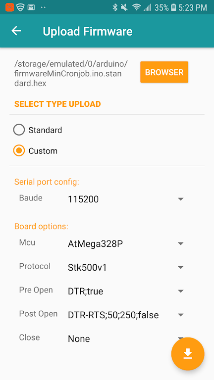 Arduino Hex Uploader-Bin/Hex应用截图第3张