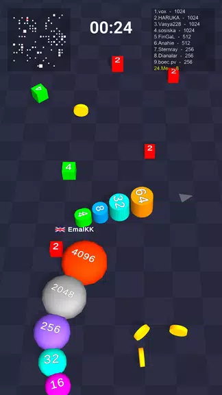 Cube Arena 2048: Merge Numbers ကိုဖန်သားပြင်0