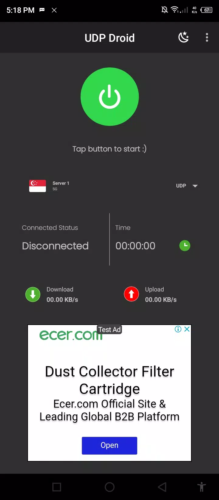 Screenshot UDP Droid 0