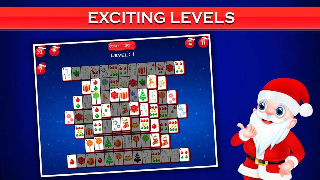 Mahjong Deluxe - Christmas Funスクリーンショット0