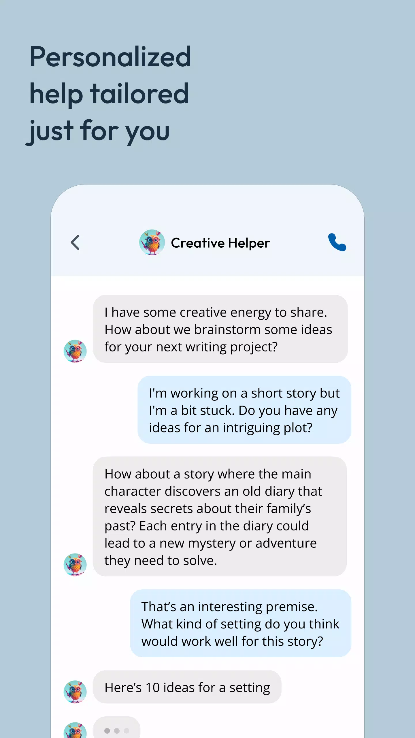 ภาพหน้าจอ Character AI: Chat, Talk, Text 3