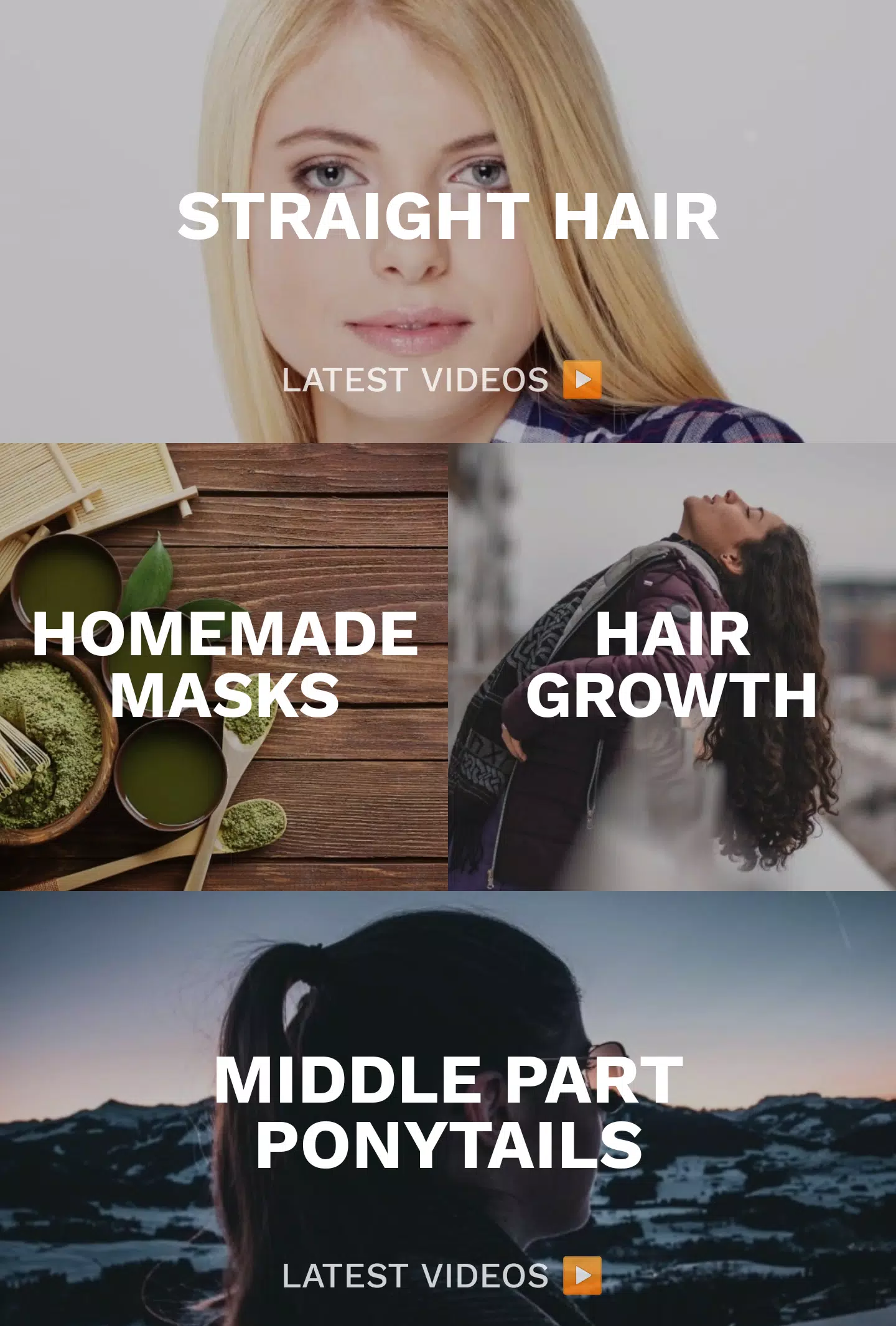 Haircare app for women screenshot 1