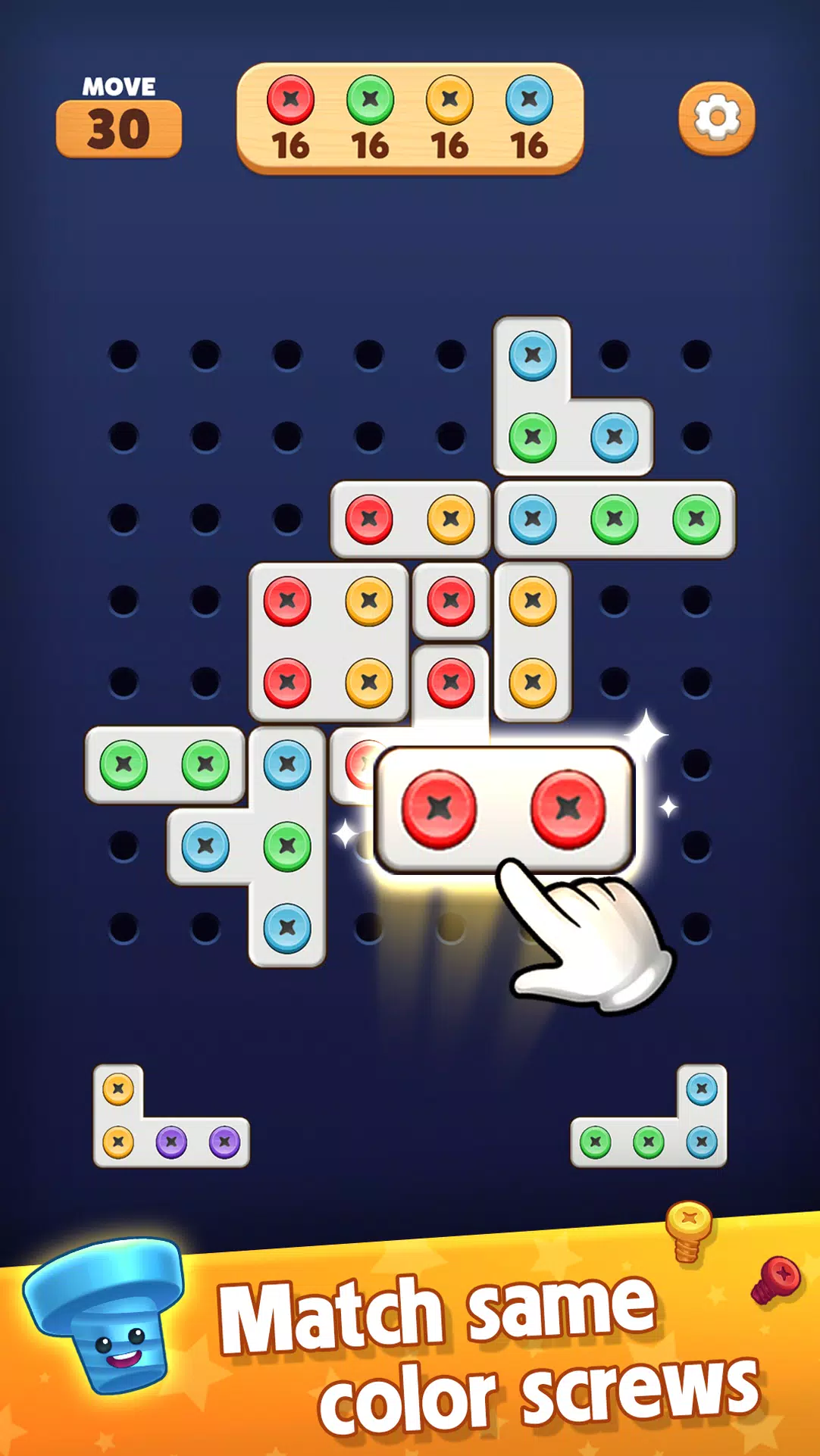 Screw Blast: Match The Bolts Ảnh chụp màn hình 0