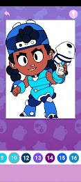 Coloring Brawl Stars All Skins Ekran Görüntüsü 1