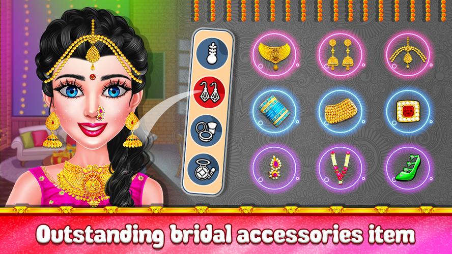 Indian Wedding Makeup Dressup экрана 0
