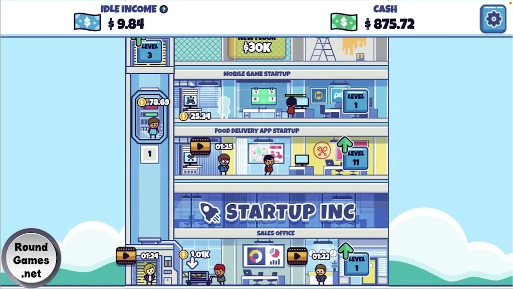 Idle Startup Tycoon স্ক্রিনশট 3