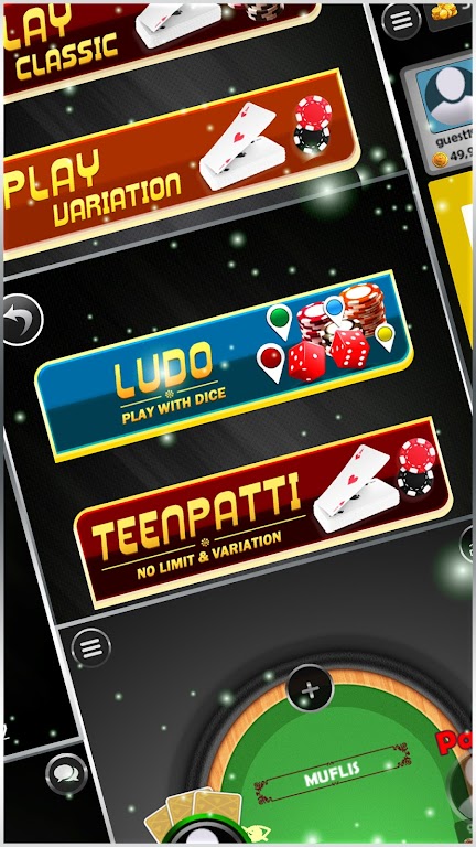 Game Of Clubs Teen Patti (3 Card Poker) and Ludo स्क्रीनशॉट 1