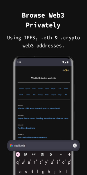 Private Browser: Incognito ảnh chụp màn hình 2