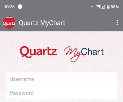 Quartz MyChart Ekran Görüntüsü 0