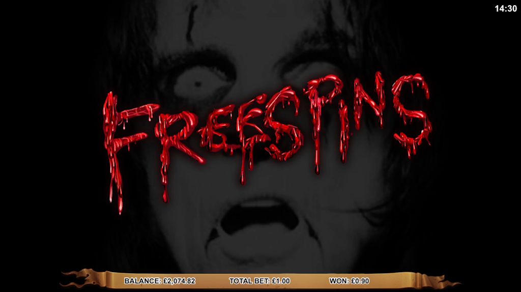 Screenshot Alice Cooper.  Casino Slot Game. 1