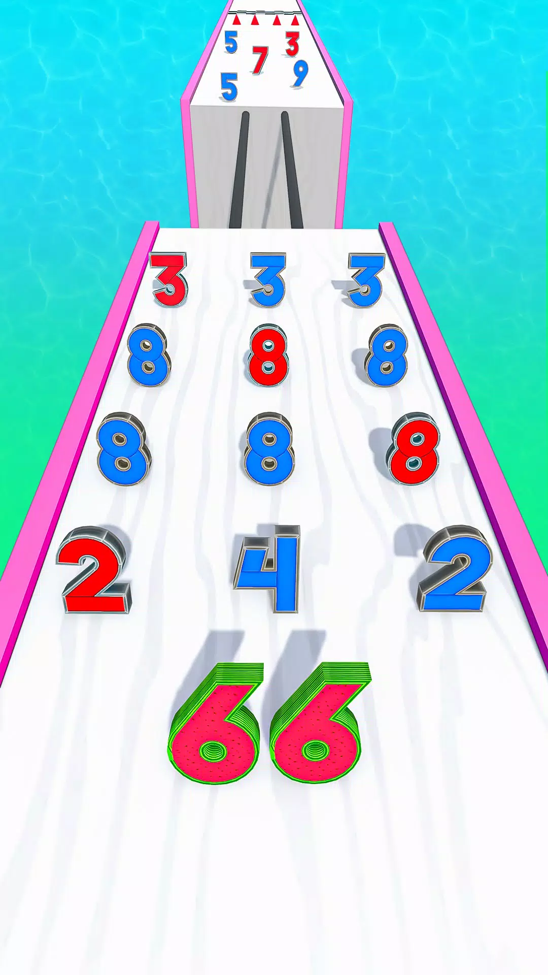 Number Master Run 3D Games capture d’écran 2