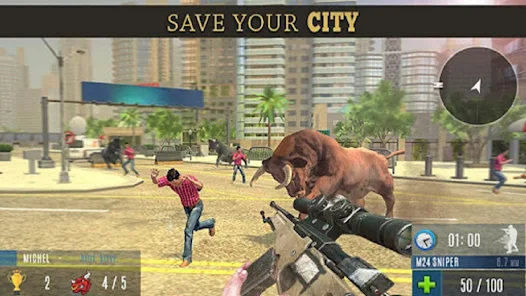 Screenshot Angry Bull Attack Shooting 2