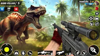 Wild Dinosaur Hunting Games 3D スクリーンショット 1