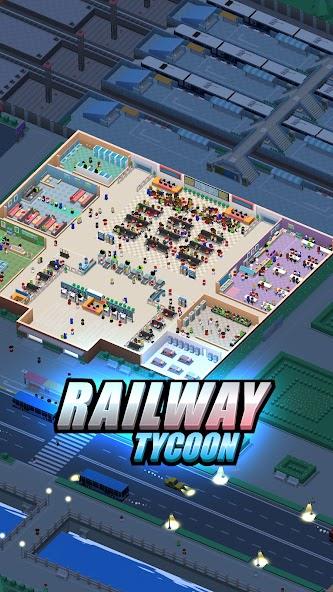 Railway Tycoon - Idle Game Mod स्क्रीनशॉट 0