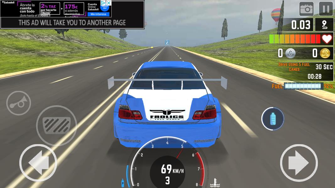 ภาพหน้าจอ Crazy Car Traffic Racing 3