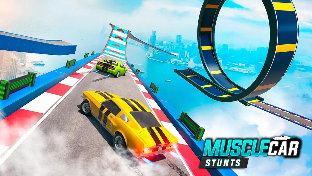 Muscle Car Stunts - Ramp Car 스크린샷 2