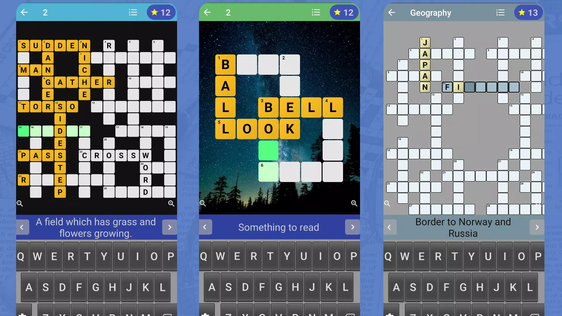 English Crossword puzzle屏幕截圖0