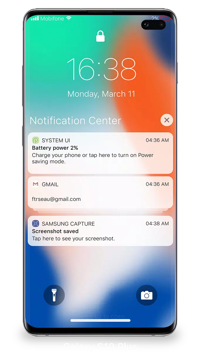 Lock Screen iOS 15 Ảnh chụp màn hình 1