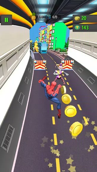 Spider Run Avenger Captura de tela 2