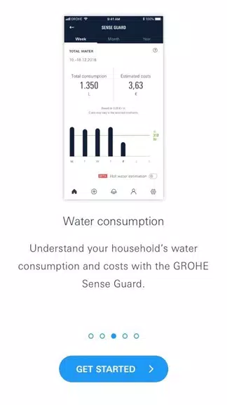 ภาพหน้าจอ GROHE Sense 2