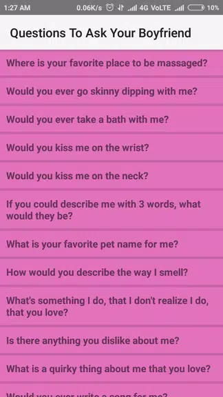 Questions To Ask Your Boyfrien screenshot 2