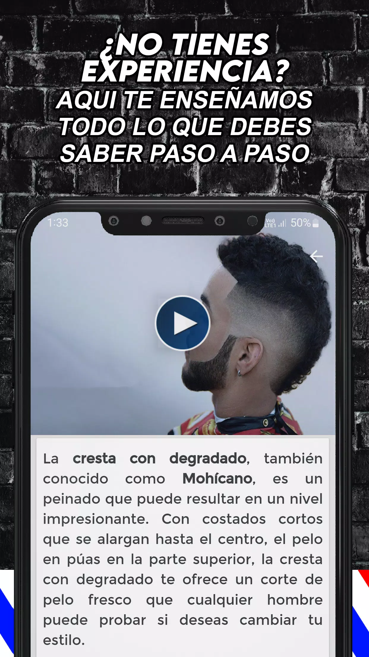 Curso de Barberia y Peluquería captura de pantalla 1