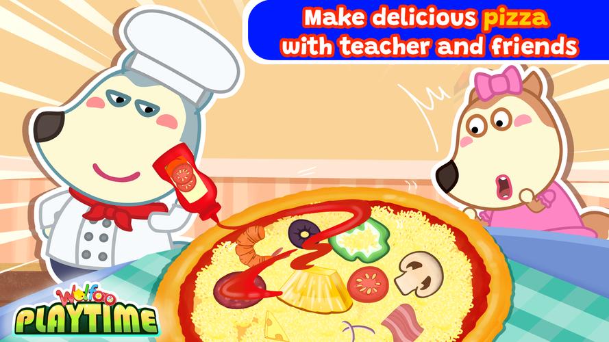 Wolfoo Playtime School Stories экрана 2