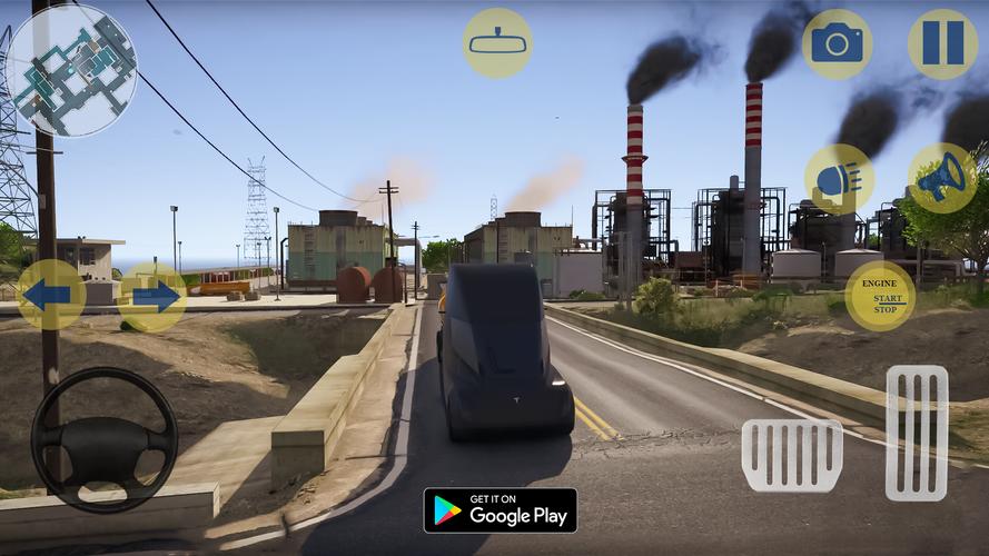 ภาพหน้าจอ US Cargo Truck Games 3D 2