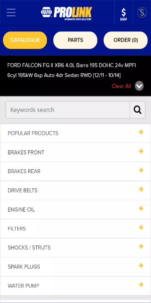 NAPA PROLink Mobile screenshot 0