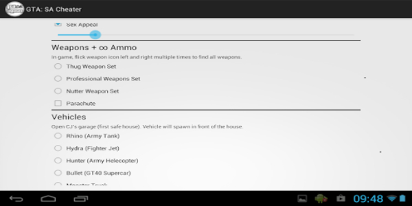 JCheater: San Andreas Edition captura de pantalla 2