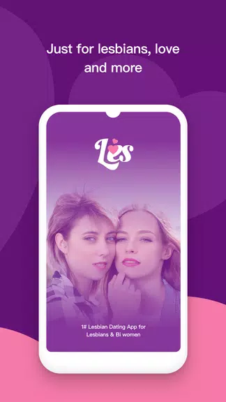 Les: Lesbian Dating & Chat App ảnh chụp màn hình 0