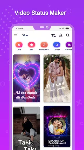 Vido : Video Status Maker screenshot 0