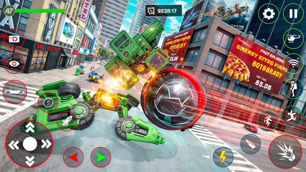 Screenshot Red Ball Robot Car: Robot Game 0