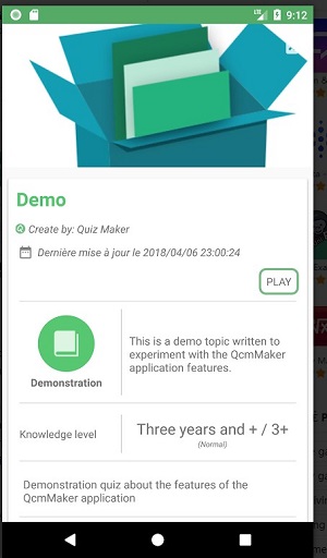 Screenshot Quiz Maker (Criar quiz /teste) 1