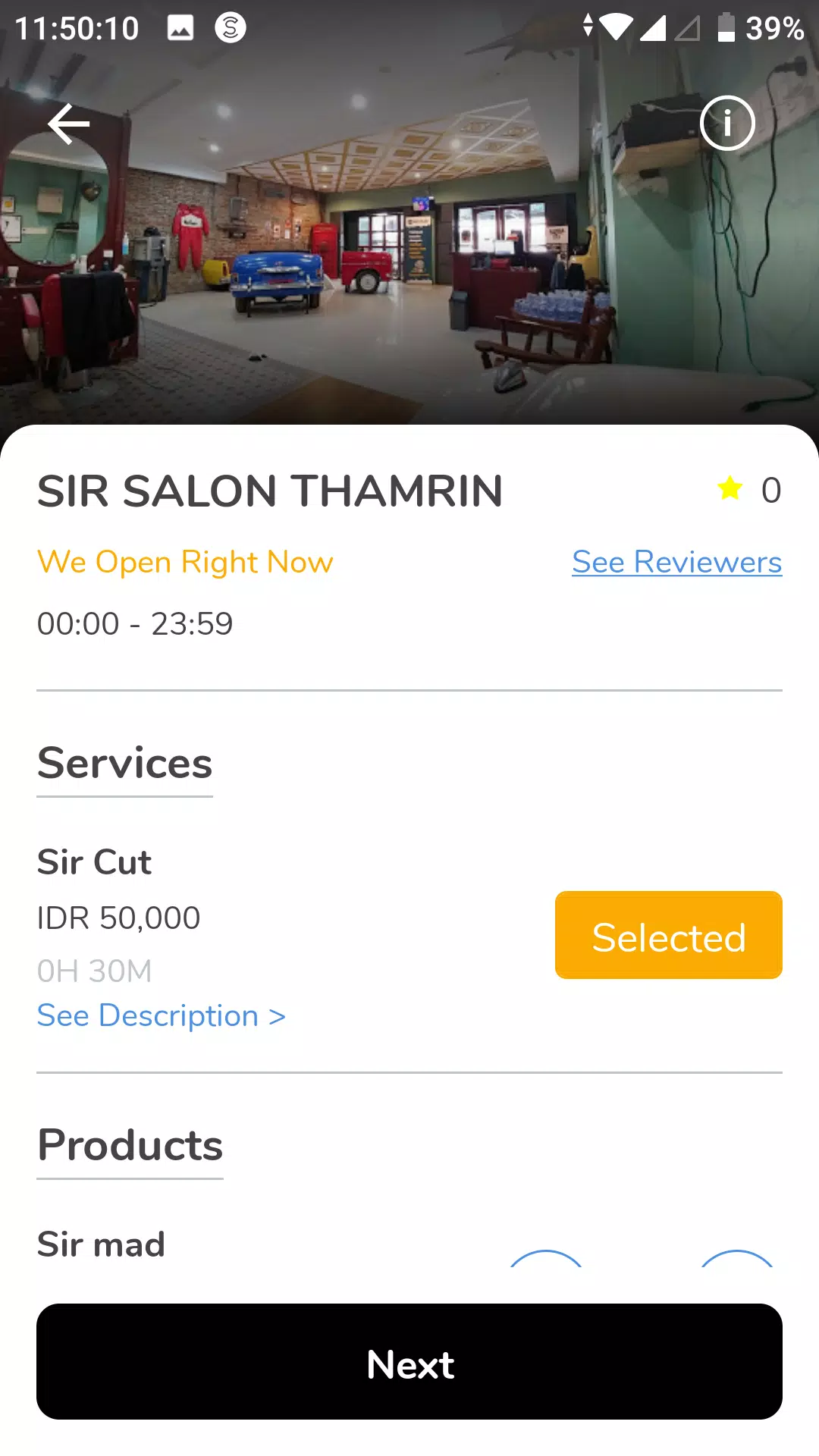 Screenshot Sir Salon 1