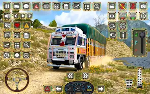 Indian Truck Offroad Cargo 3D captura de pantalla 1