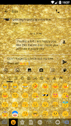 SMS Messages GlitterGold Glass экрана 3