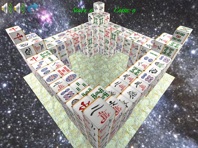 Mahjong 3D Cube Solitaire Schermafbeelding 3