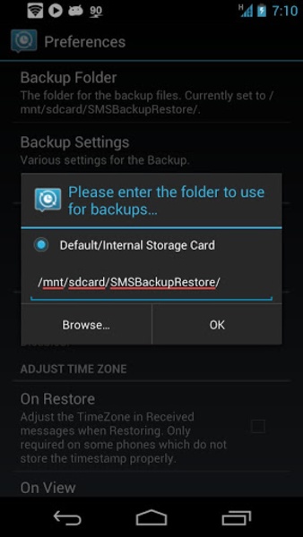 SMS Backup and Restore ภาพหน้าจอ 0