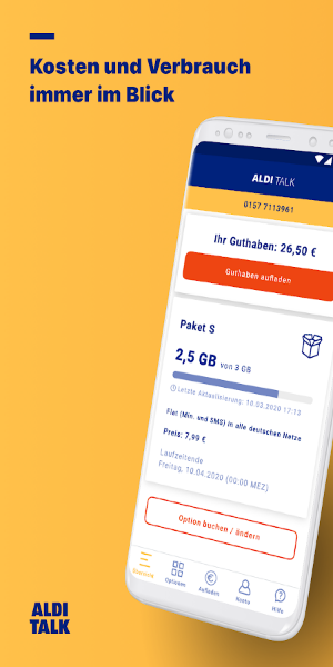 ALDI TALK captura de pantalla 1