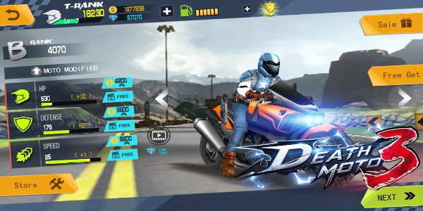 Death Moto 3 capture d’écran 0